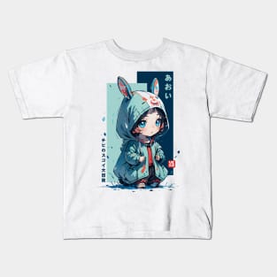 Anime Chibi Aoi - Bunny Adventure Kids T-Shirt